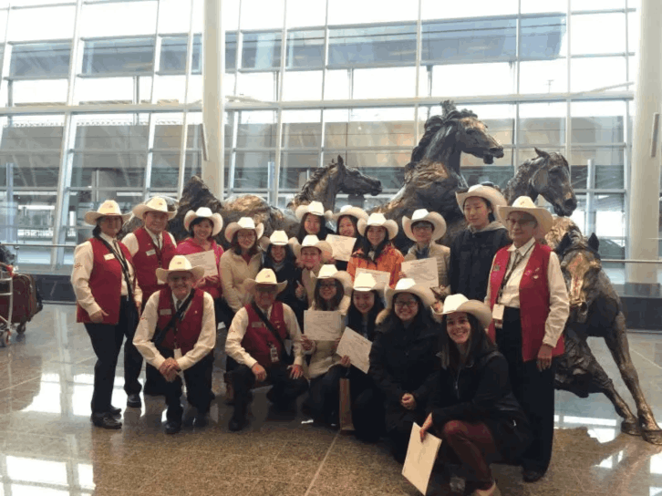 Westar Travel team at an airport